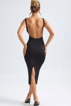 Oh Polly Wedding Guest | Graduation Dresses^Ruched Open-Back Midaxi Dress in Black