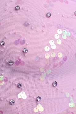 Oh Polly Women'S Clothing Sale - $65 And Under | Women'S Clothing Sale - $40 And Under^Ruched Ruffle Asymmetric Top in Violet Pink VioletPink