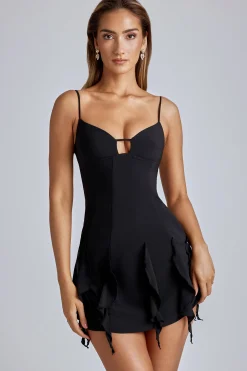 Oh Polly Women'S Clothing Sale - $65 And Under^Ruffle Mini Dress in Black