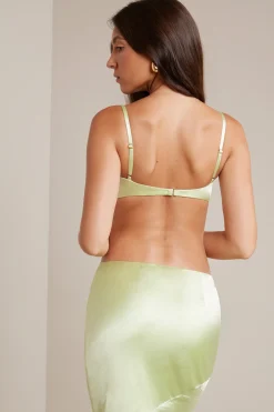 Oh Polly Women'S Clothing Sale - $65 And Under | Women'S Clothing Sale - $40 And Under^Satin Soft Cup Bralette in Lime