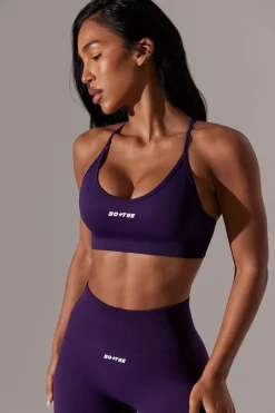 Oh Polly Women'S Clothing Sale - $40 And Under | Matching Sets^Scoop Neck Multi Strap Sports Bra in Purple