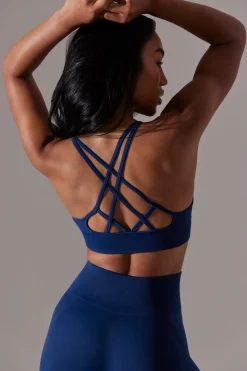 Oh Polly Women'S Clothing Sale - $65 And Under | Women'S Clothing Sale - $40 And Under^Scoop Neck Multi Strap Sports Bra in Navy
