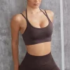 Oh Polly Matching Sets | Sports Bras^Scoop Neck Sports Bra in Brown