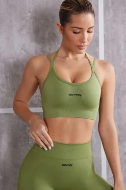 Oh Polly Women'S Clothing Sale - $65 And Under | Women'S Clothing Sale - $40 And Under^Scoop Neck Sports Bra in Olive