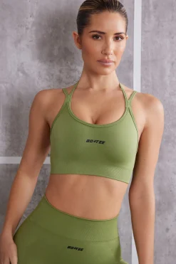 Oh Polly Women'S Clothing Sale - $65 And Under | Women'S Clothing Sale - $40 And Under^Scoop Neck Sports Bra in Olive