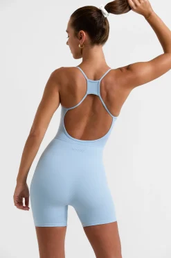 Oh Polly Women'S Clothing Sale - $65 And Under | Women'S Clothing Sale - $40 And Under^Scoop Neckline Open Back Unitard in Ice Blue IceBlue