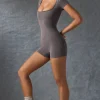 Oh Polly Unitards | Jumpsuits & Unitards^Scoop-Neck Unitard in Washed Charcoal WashedCharcoal