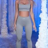Oh Polly Leggings^Seamless Full Length Leggings in Grey