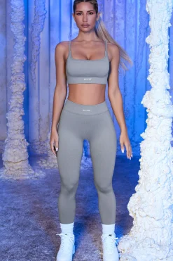 Oh Polly Leggings^Seamless Full Length Leggings in Grey