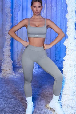 Oh Polly Leggings^Seamless Full Length Leggings in Grey