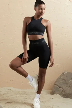 Oh Polly Matching Sets | Shorts^Seamless High Waist Biker Shorts in Black