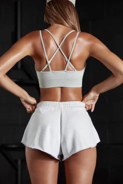 Oh Polly Matching Sets | Sports Bras^Seamless Strappy Sports Bra in Grey