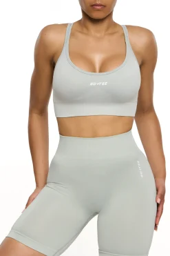 Oh Polly Matching Sets | Sports Bras^Seamless Strappy Sports Bra in Grey