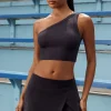 Oh Polly Matching Sets^Side Split Mini Skort in Washed Black WashedBlack