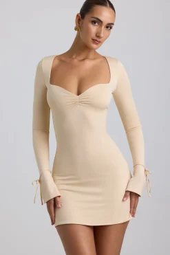 Oh Polly Women'S Clothing Sale - $65 And Under | Women'S Clothing Sale - $40 And Under^Slinky Jersey A-Line Mini Dress in Buttercream