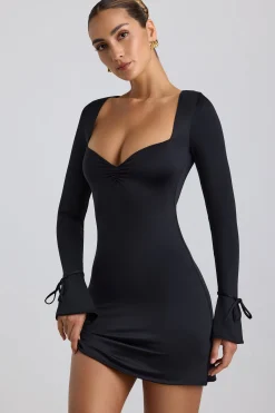 Oh Polly Women'S Clothing Sale - $65 And Under | Women'S Clothing Sale - $40 And Under^Slinky Jersey A-Line Mini Dress in Black