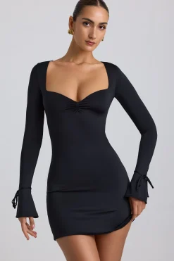 Oh Polly Women'S Clothing Sale - $65 And Under | Women'S Clothing Sale - $40 And Under^Slinky Jersey A-Line Mini Dress in Black