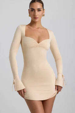 Oh Polly Women'S Clothing Sale - $65 And Under | Women'S Clothing Sale - $40 And Under^Slinky Jersey A-Line Mini Dress in Buttercream