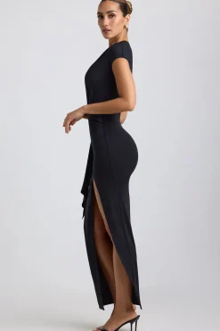 Oh Polly Women'S Clothing Sale - $65 And Under | Women'S Clothing Sale - $40 And Under^Slinky Jersey Plunge Hardware Detail Maxi Dress in Black