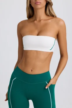 Oh Polly Matching Sets | Sports Bras^Soft Active Bandeau Sports Bra in White