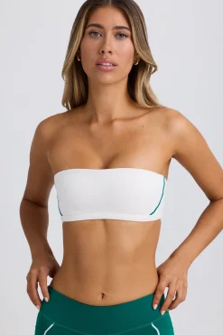 Oh Polly Matching Sets | Sports Bras^Soft Active Bandeau Sports Bra in White