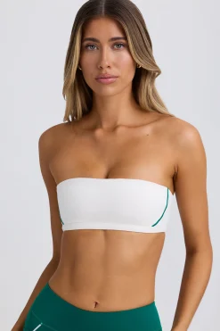 Oh Polly Matching Sets | Sports Bras^Soft Active Bandeau Sports Bra in White