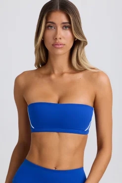 Oh Polly Matching Sets | Sports Bras^Soft Active Bandeau Sports Bra in Cobalt Blue CobaltBlue
