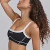 Oh Polly Matching Sets | Tops^Soft Active Contrast-Trim Sports Bra in Black