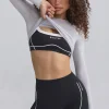 Oh Polly Matching Sets | Shorts^Soft Active Contrast-Trim Mini Shorts in Black
