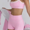 Oh Polly Matching Sets | Shorts^Soft Active Contrast-Trim Mini Shorts in Baby Pink BabyPink
