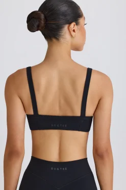 Oh Polly Matching Sets | Sports Bras^Soft Active Contrast-Trim Sports Bra in Black