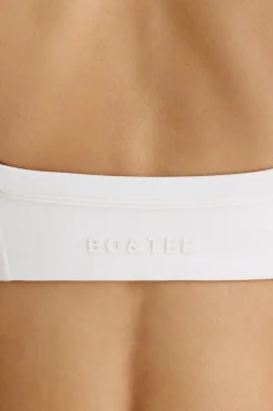 Oh Polly Matching Sets^Soft Active Contrast-Trim Sports Bra in White