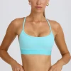 Oh Polly Matching Sets | Sports Bras^Soft Active Cross-Back Sports Bra in Aqua