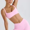 Oh Polly Matching Sets^Soft Active Crossover Mini Shorts in Bubblegum Pink BubblegumPink