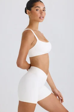 Oh Polly Matching Sets | Shorts^Soft Active Crossover Mini Shorts in White