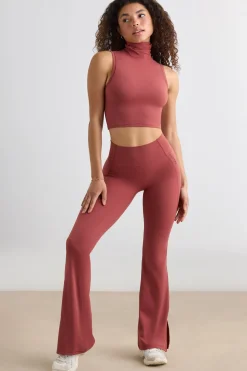 Oh Polly Women'S Clothing Sale - $65 And Under | Women'S Clothing Sale - $40 And Under^Soft Active Flared Trousers in Rust