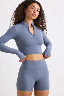 Oh Polly Women'S Clothing Sale - $65 And Under | Women'S Clothing Sale - $40 And Under^Soft Active High Waist Mini Shorts in Slate Grey SlateGrey