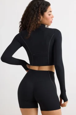 Oh Polly Women'S Clothing Sale - $65 And Under | Women'S Clothing Sale - $40 And Under^Soft Active High Waist Mini Shorts in Black