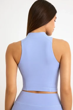 Oh Polly Matching Sets | Tops^Soft Active High-Neck Tank Top in Lavender Blue LavenderBlue