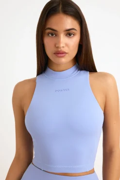 Oh Polly Matching Sets | Tops^Soft Active High-Neck Tank Top in Lavender Blue LavenderBlue