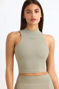 Oh Polly Matching Sets | Tops^Soft Active High-Neck Tank Top in Mineral