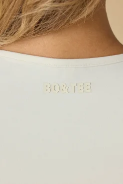 Oh Polly Tops^Soft Active Long Sleeve Top in Bone