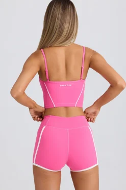 Oh Polly Matching Sets | Shorts^Soft Active Mini Shorts in Bubblegum Pink BubblegumPink