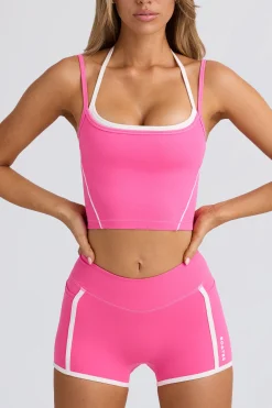 Oh Polly Matching Sets | Shorts^Soft Active Mini Shorts in Bubblegum Pink BubblegumPink