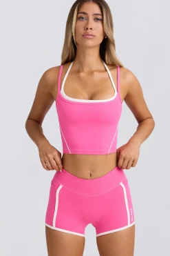 Oh Polly Matching Sets | Shorts^Soft Active Mini Shorts in Bubblegum Pink BubblegumPink