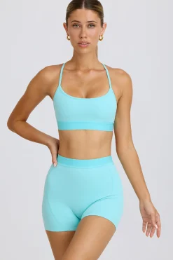 Oh Polly Shorts | Matching Sets^Soft Active Mini Shorts in Aqua