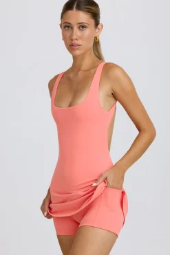 Oh Polly Skorts & Dresses^Soft Active Open-Back Tennis Dress in Coral