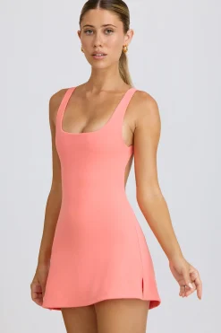 Oh Polly Skorts & Dresses^Soft Active Open-Back Tennis Dress in Coral