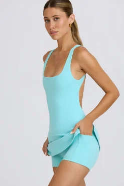 Oh Polly Skorts & Dresses^Soft Active Open-Back Tennis Dress in Aqua