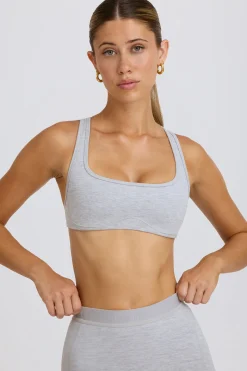 Oh Polly Matching Sets | Sports Bras^Soft Active Sports Bra in Grey Marl GreyMarl